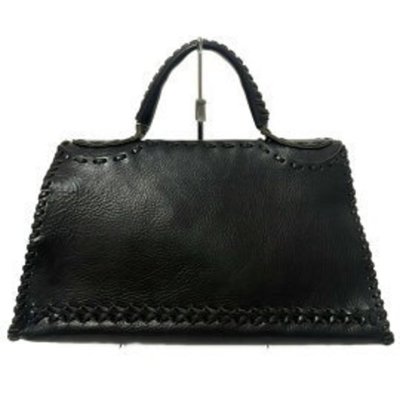 FENDI Handbag Black Leather - Picture 3 of 9